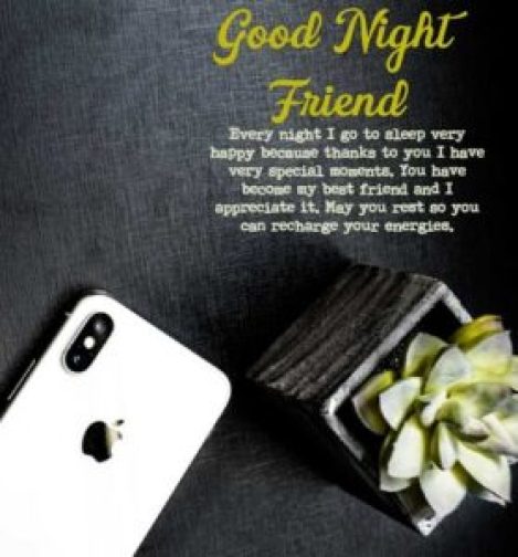 Good Night Wishes for Friend In English