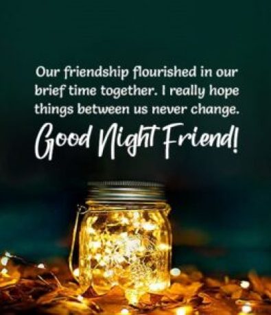 Sweet Good Night Wishes for Friend